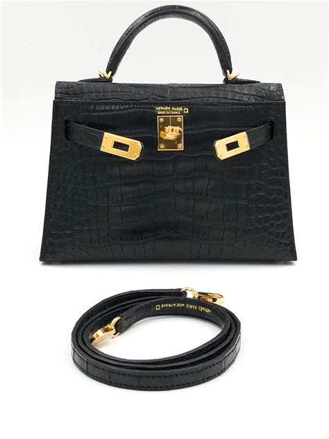 hermes kelly black alligator aliexpress|Hermès Kelly Mini Matte Alligator Black .